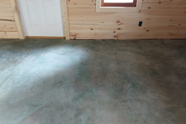 Acid Stained Concrete Basement Floor
