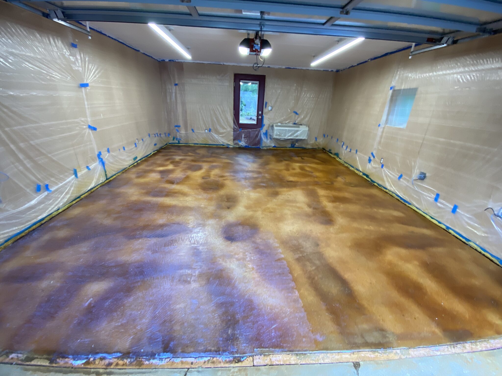 DIY Concrete Stain Garage Floor Gallery & HowTo's