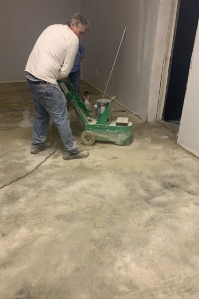 sanding to remove mastic - carpet glue