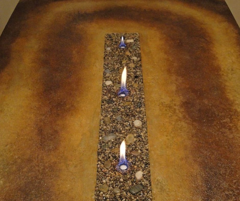 DIY Concrete Fire Table