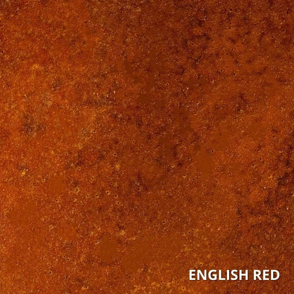 English Red Concrete Acid Stain Swatch