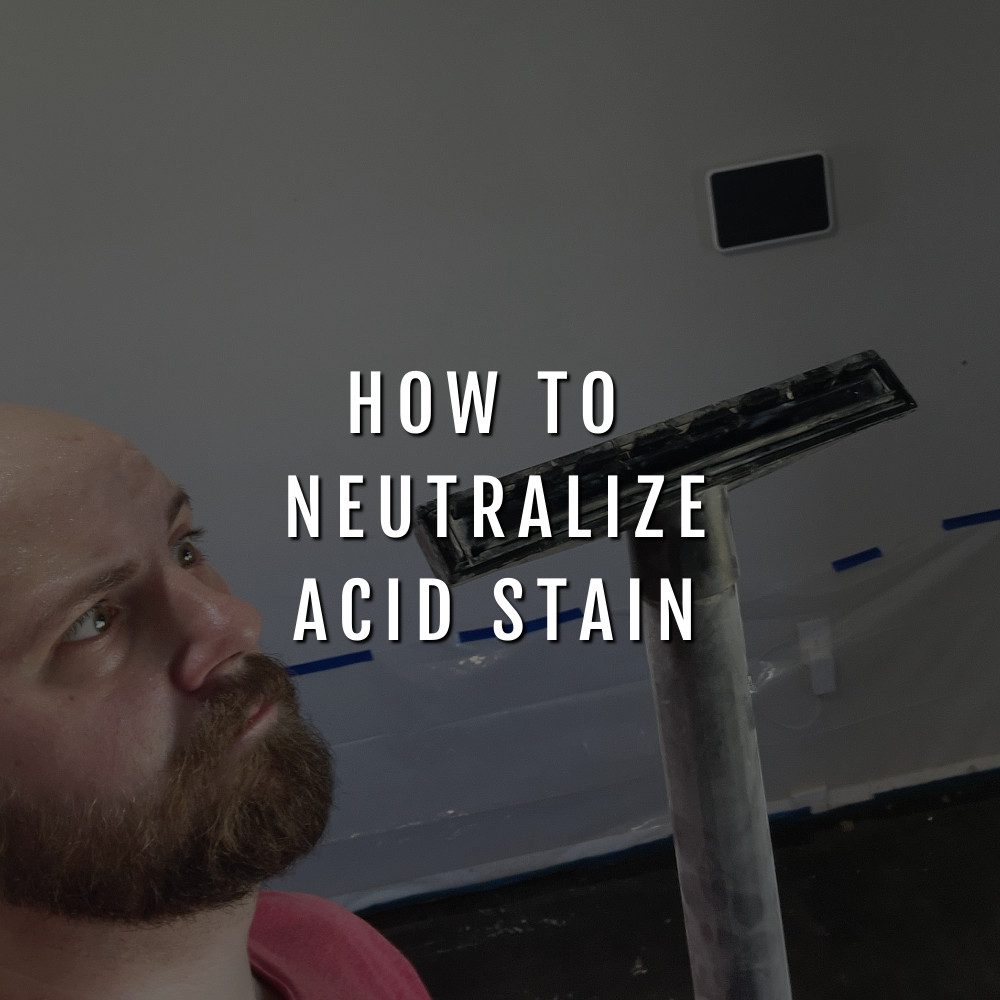How to Neutralize Concrete Acid Stain