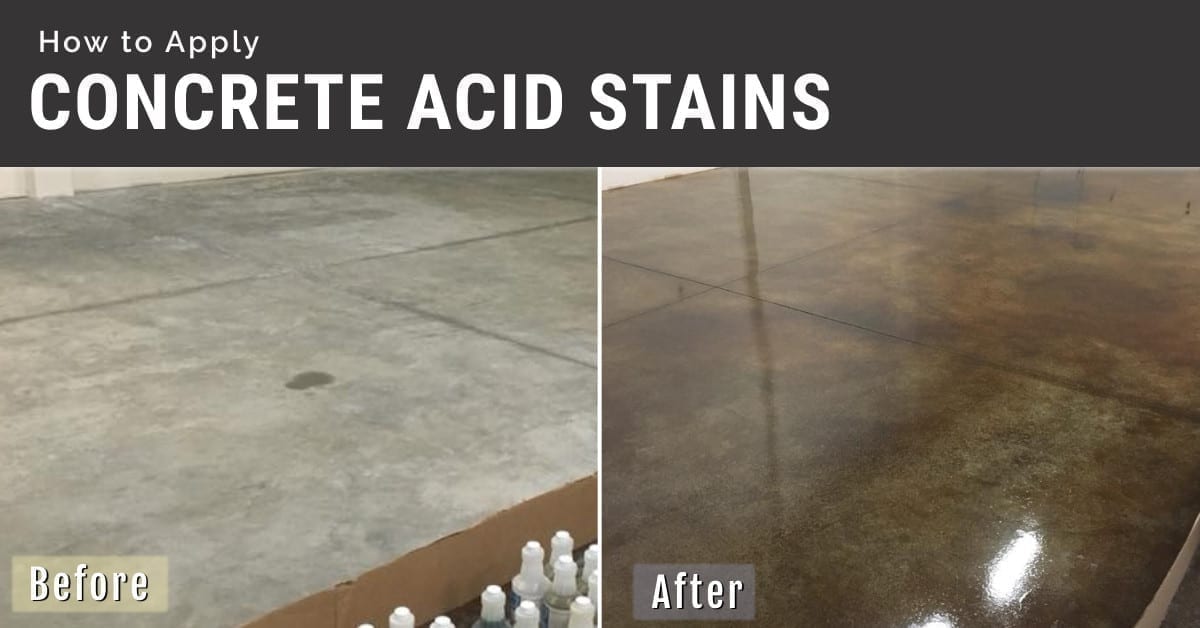 How To Acid Stain Concrete Direct Colors Diy Home Projects