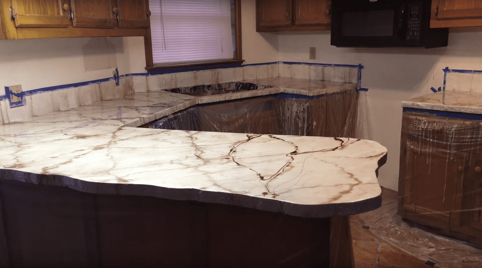 Epoxy Marble Look Countertops