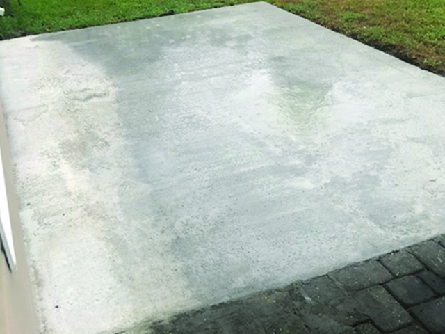 Brushed Concrete Patio