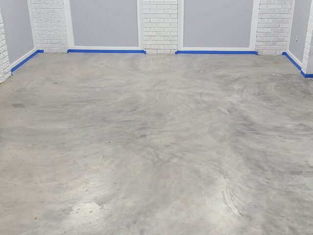 Very smooth hard troweled concrete floor