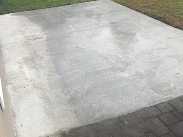 Brushed Concrete Patio