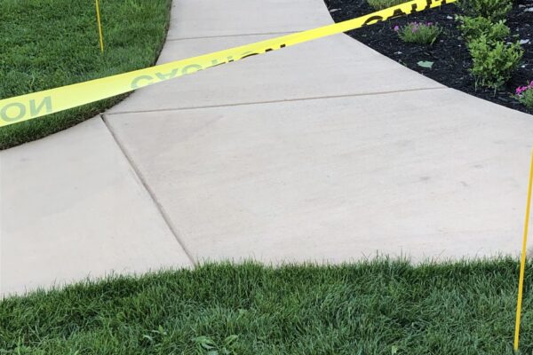 EasyTint + Khaki + Walkway Stained Concrete Walkway