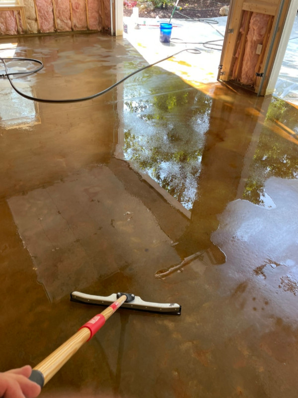 Cleaning and Removing Acid Stain Residue
