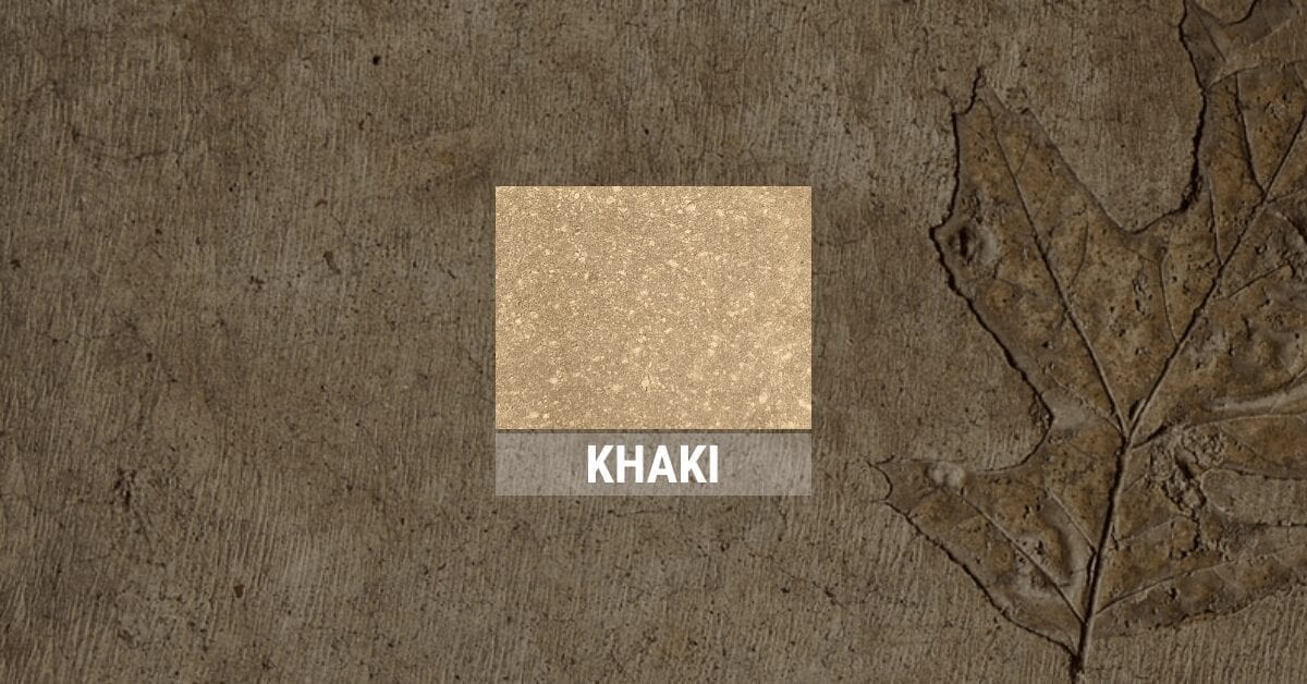 Khaki Concrete Stains