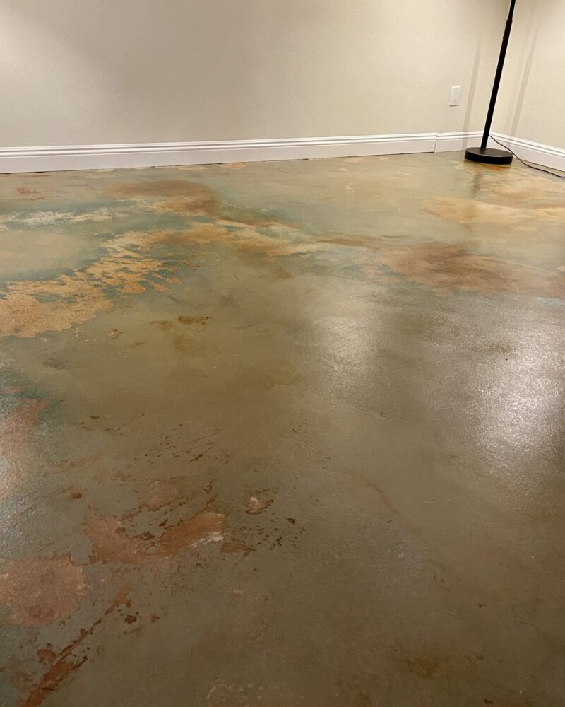 Acid Stained Concrete Floor