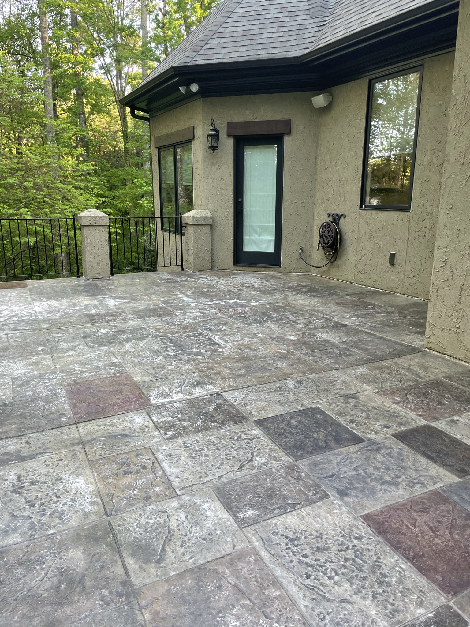 Stained Concrete Patio Pavers