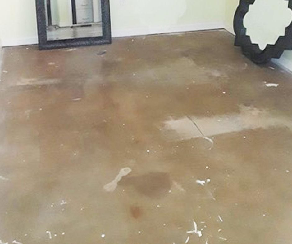 Concrete Floors Before Cleaning