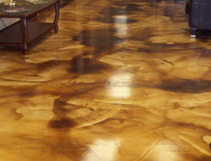 Marble Technique Stained Concrete Flooring