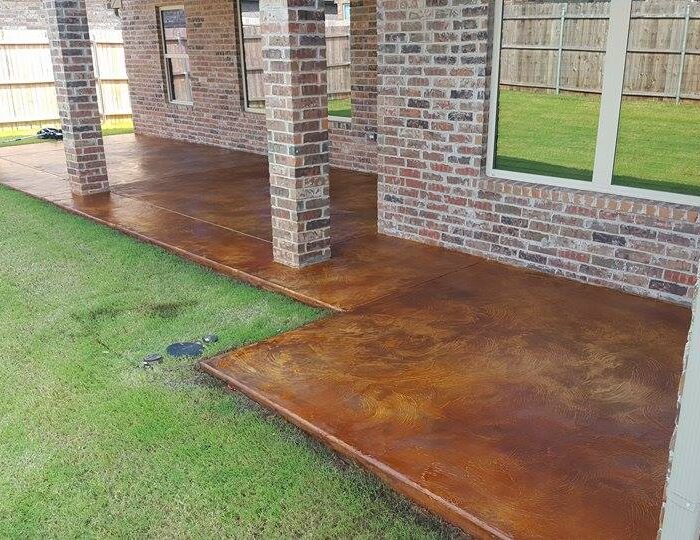Acid Stained Concrete Patio