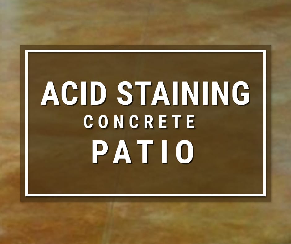 How To Acid Stain A Concrete Patio Floor Direct Colors