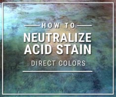 How to Neutralize Acid Stain