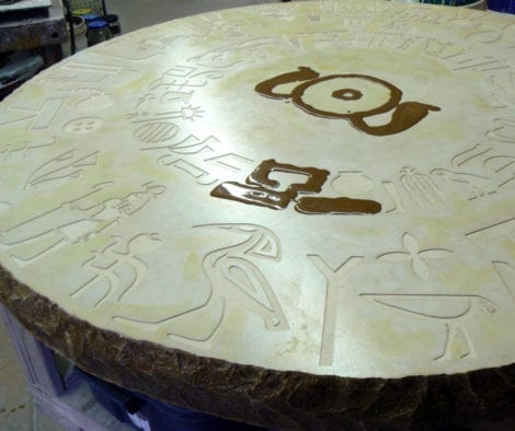 Hand-Crafted Concrete Table Design