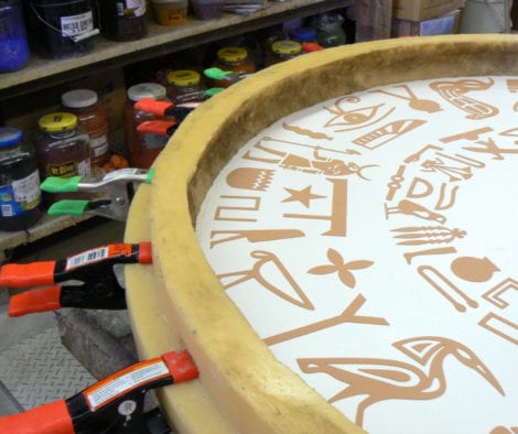 Hand-Crafted Concrete Table Cast