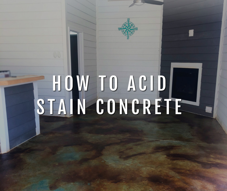 Design by colorant: How To Apply Concrete Acid Stain