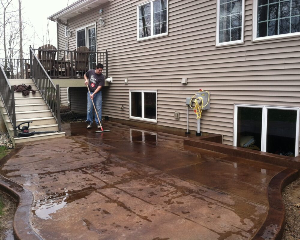 Stained Concrete Patio