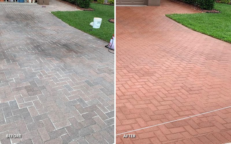 Revitalize Your Driveway: Before and After Transformation with Russet EasyTint