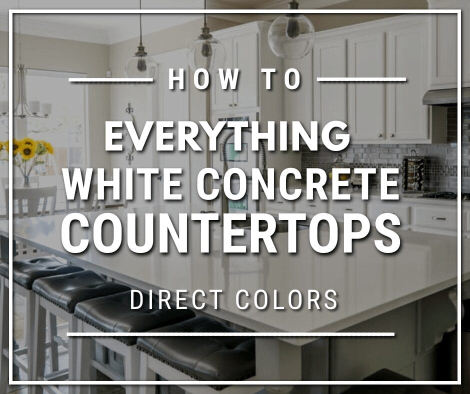 Everything White Concrete Countertops Direct Colors DIY Home Projects