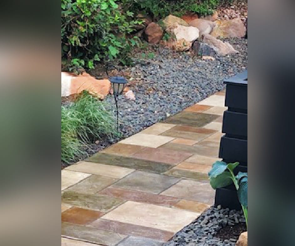 Stamped Concrete Pathway