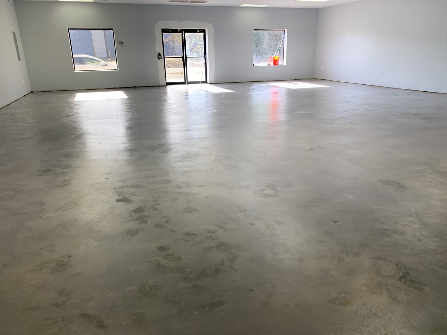 Stain Concrete Gray; Before and After