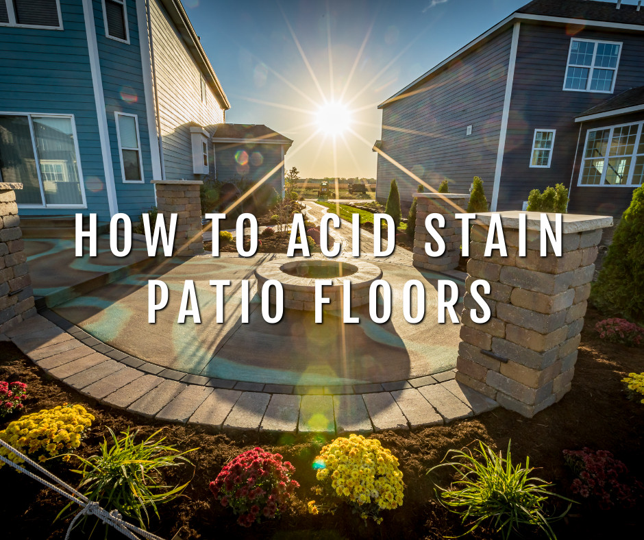 Design by colorant: How to Acid Stain a Concrete Patio