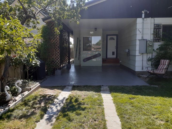 Driveway Stained with Silver Gray EasyTint