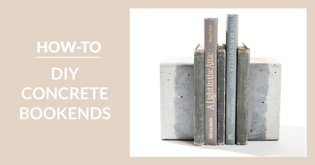 DIY Concrete Bookends: How-to Guide | Direct Colors