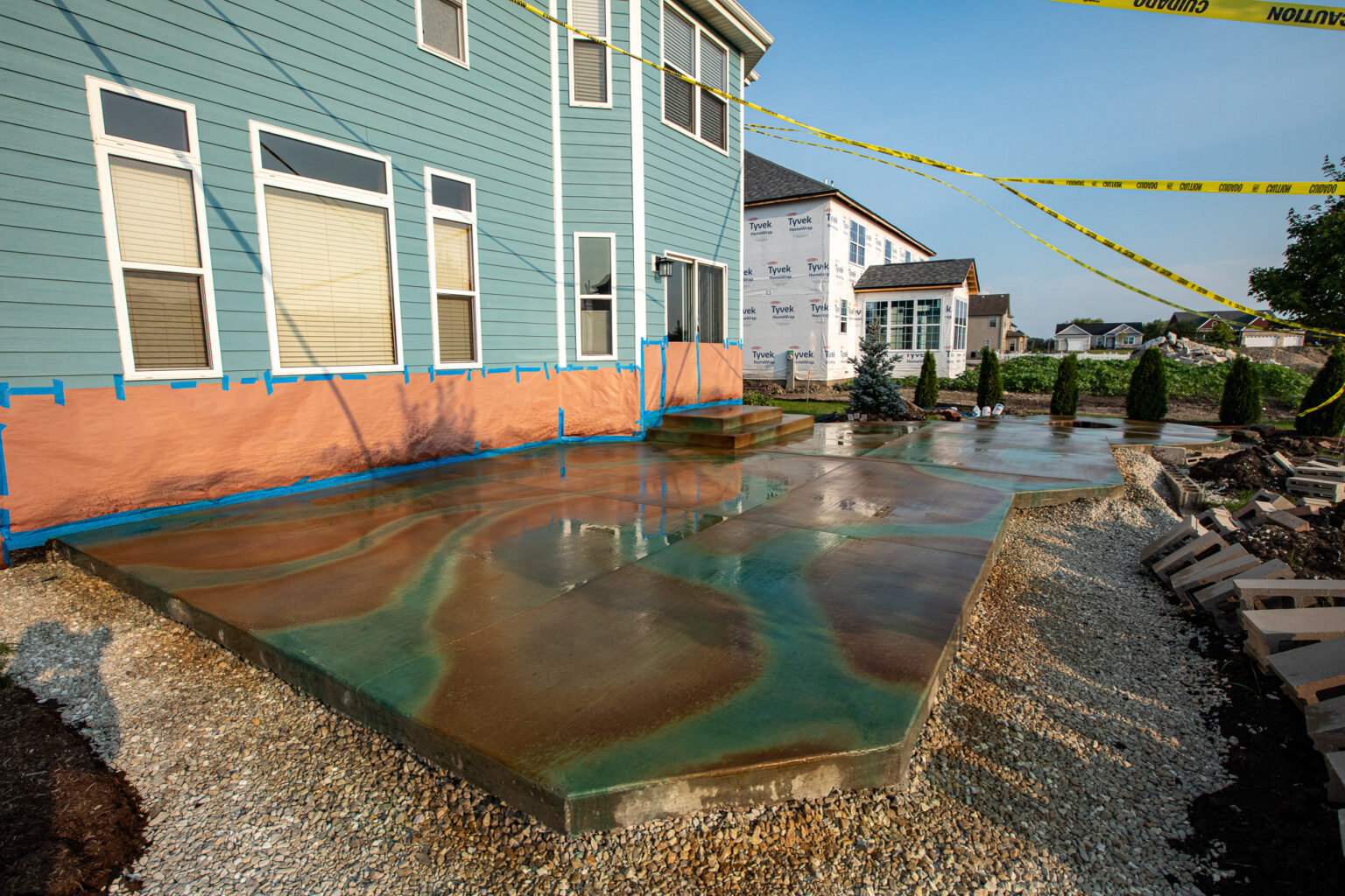 How To Acid Stain a Concrete Patio Direct Colors DIY Home