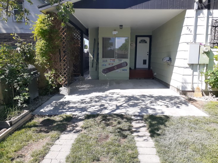 Driveway Before Stained with Silver Gray EasyTint Tinted Sealer Driveway Before Stained with Silver Gray EasyTint Tinted Sealer