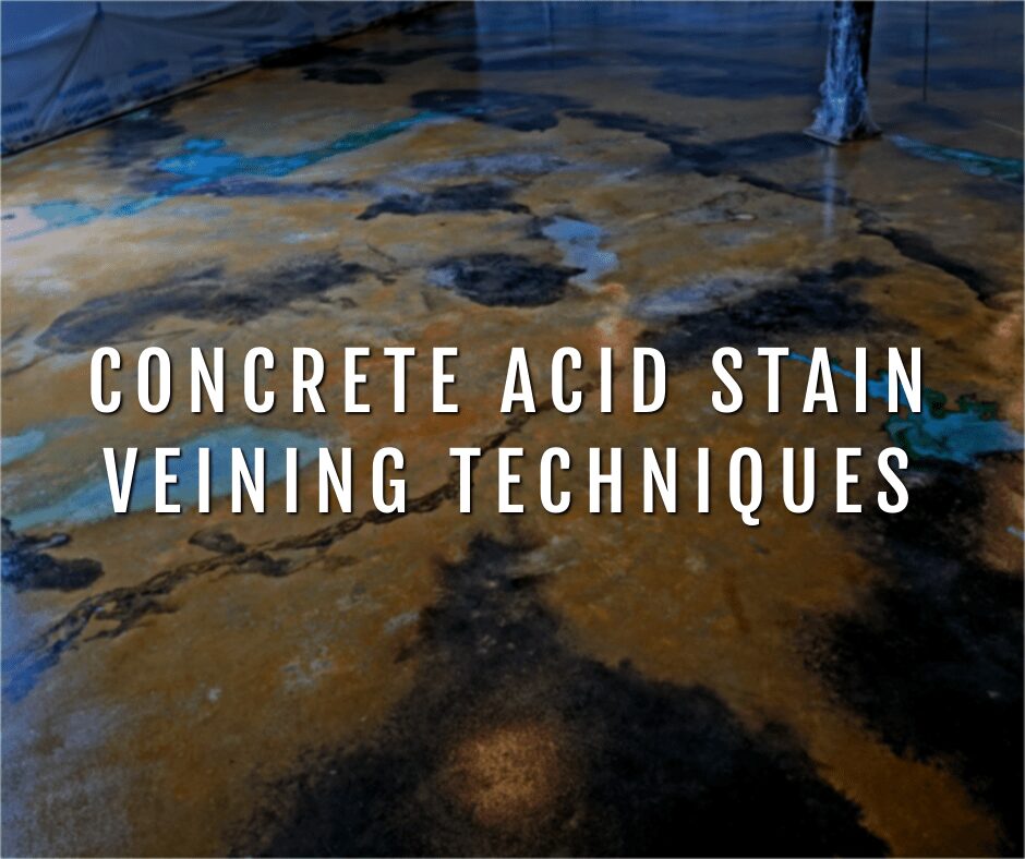 Design by colorant: Concrete Stain Veining Technique