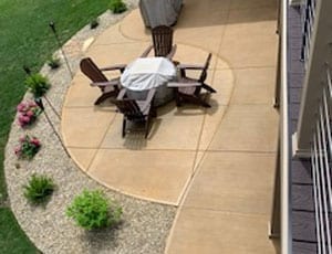 Re-stained Concrete Patio