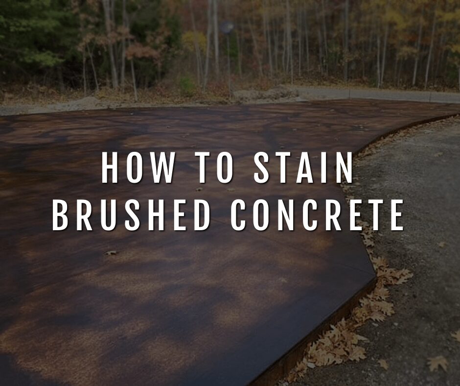 Design by colorant: Staining Brushed Concrete Driveway