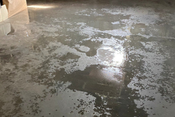 Before Staining Concrete Floor - Wet-High-Quality