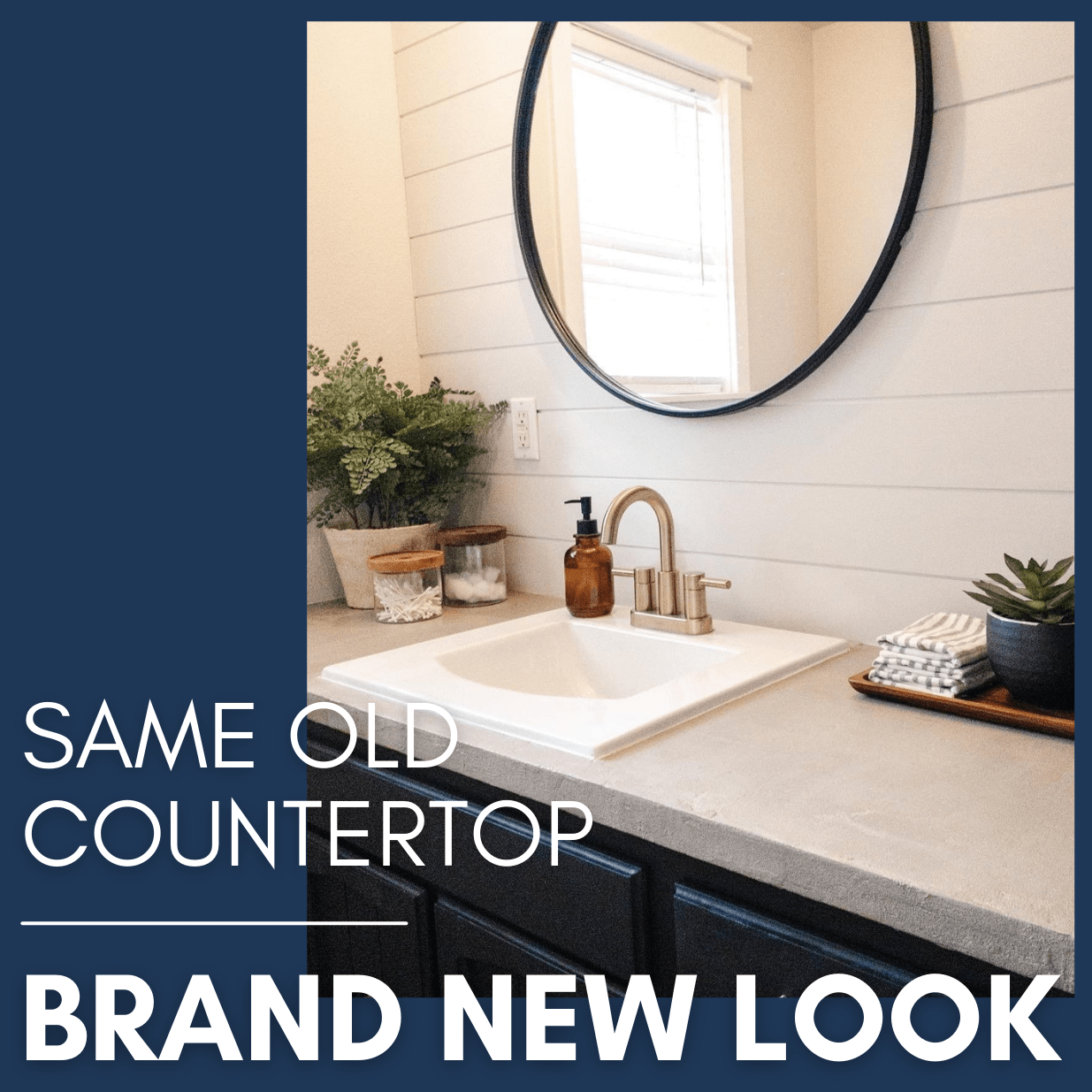 cover laminate countertops with concrete