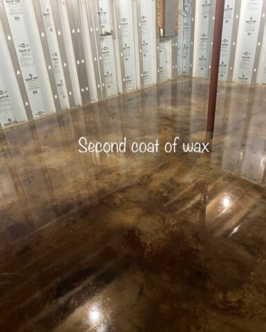 Second Coat of Residential Floor Wax