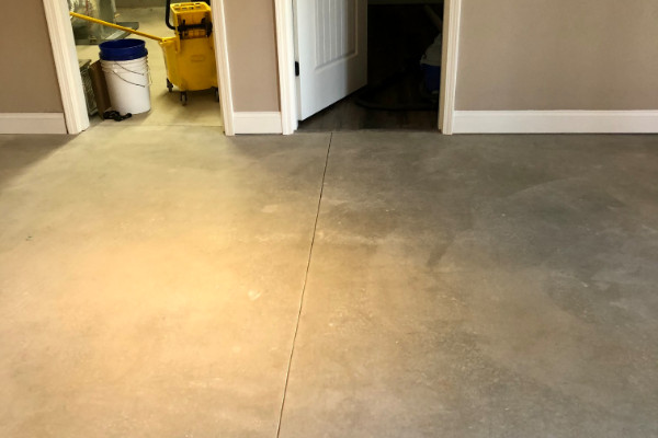 Basement Concrete Floor - Before