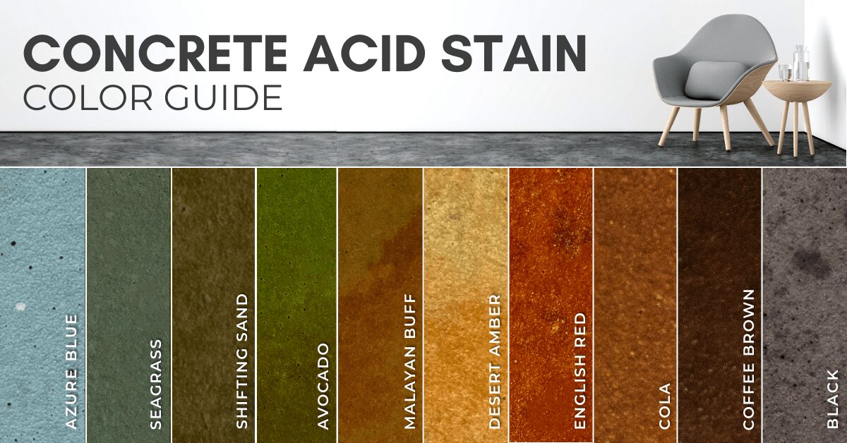 Concrete Acid Stain Colors Howto Guide Direct Colors