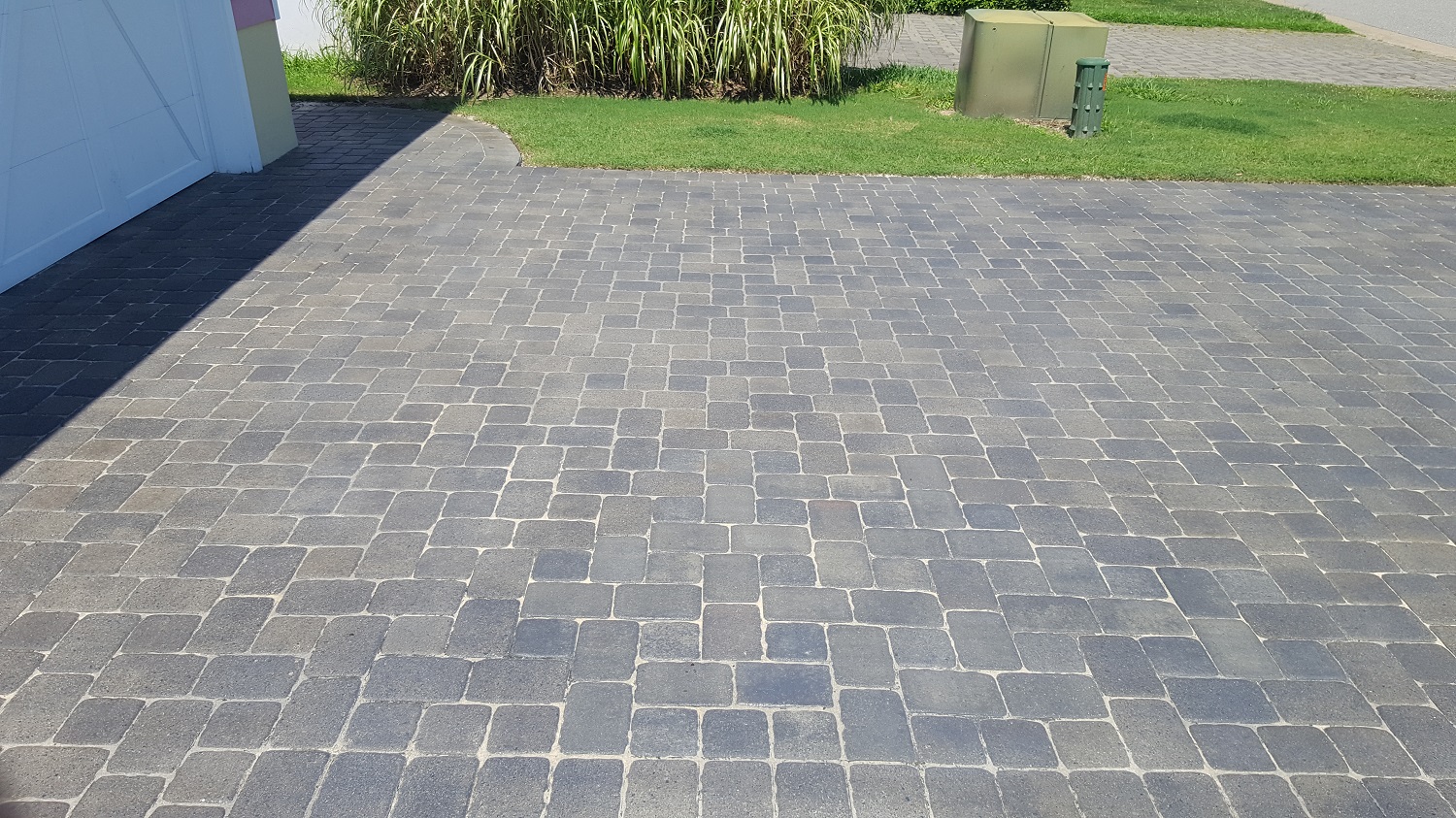 Stained Concrete Paver Driveway