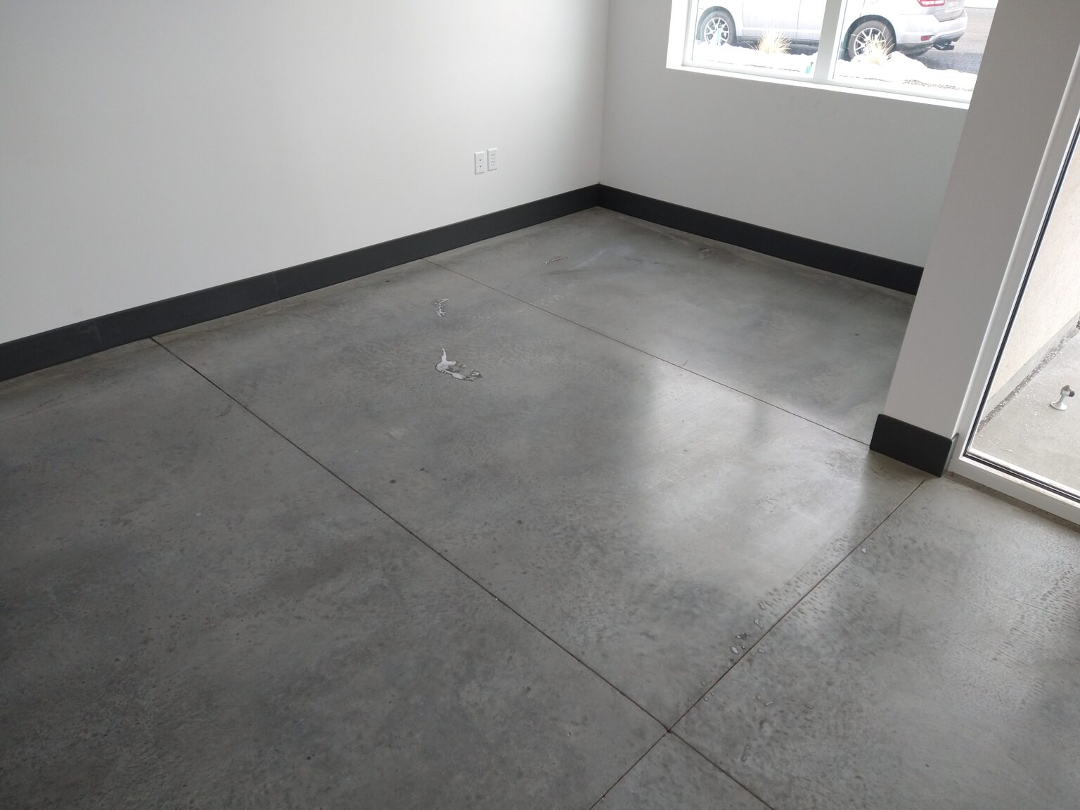 Stain Concrete Gray; Before and After