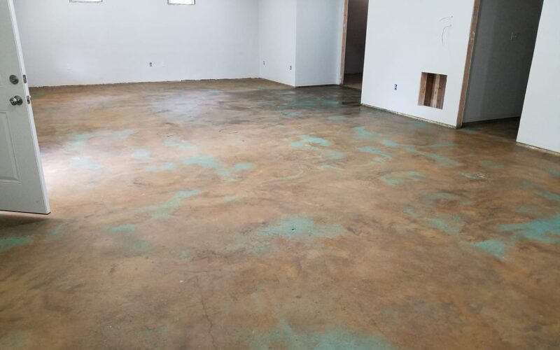 Acid Stained Concrete Floor