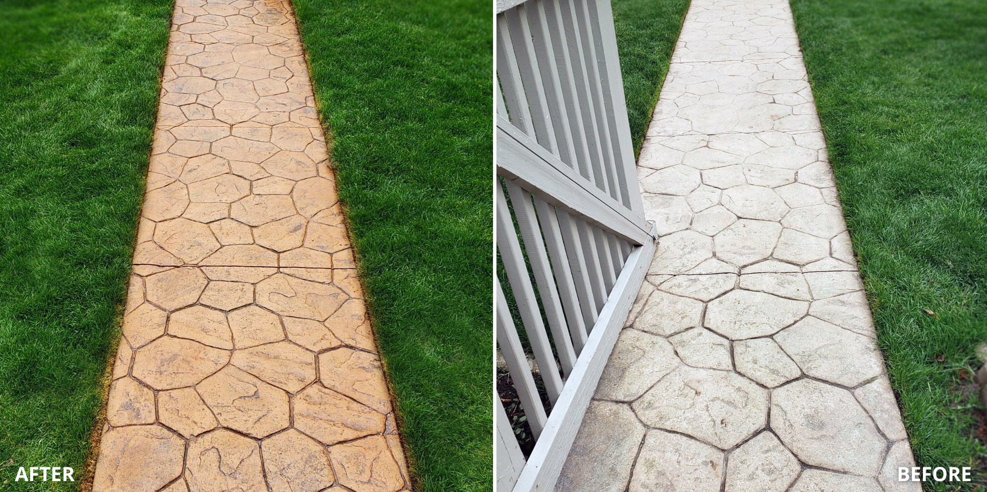 How To Recolor Stamped Concrete Diy Home Project