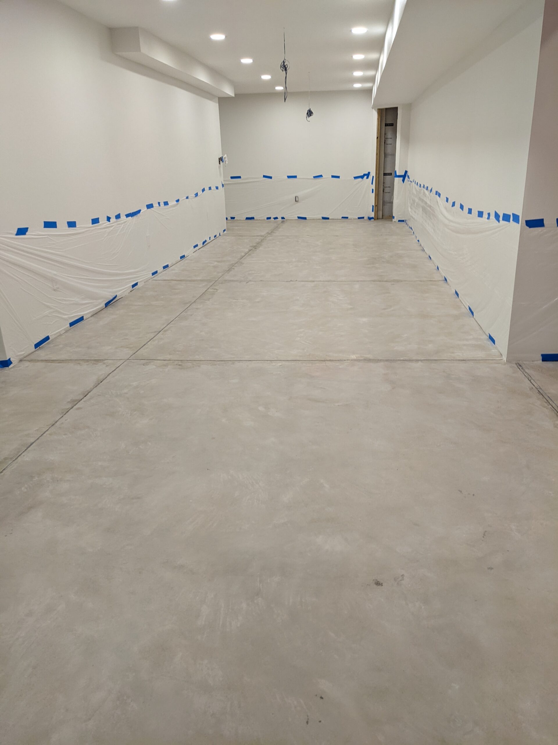 concrete basement floor