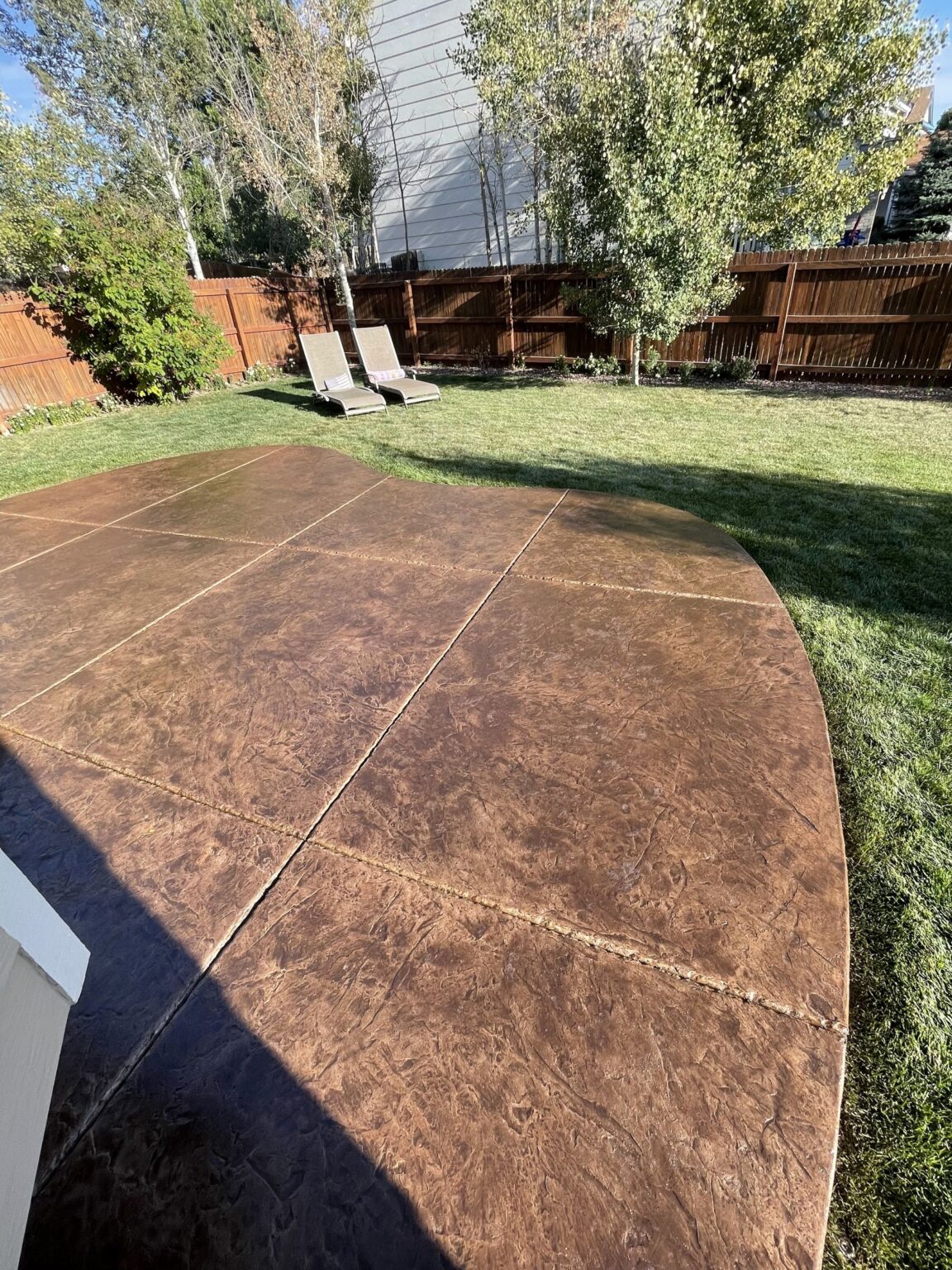 Stained Concrete Patios Before After