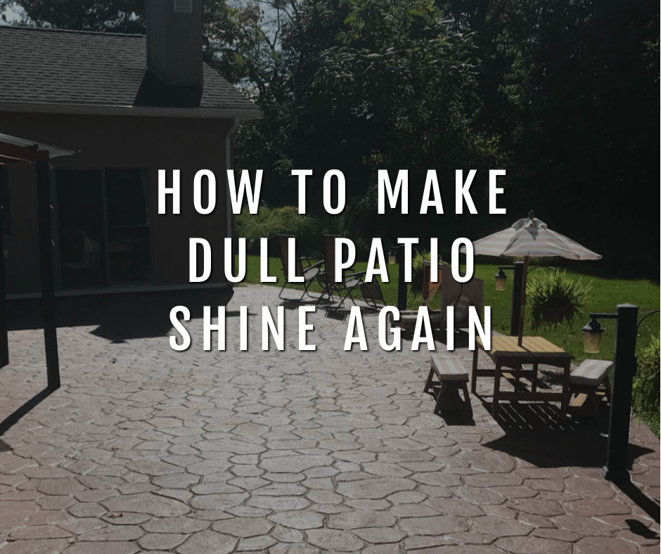 Make Dull Stained Concrete Patio to Shine Again Direct Colors