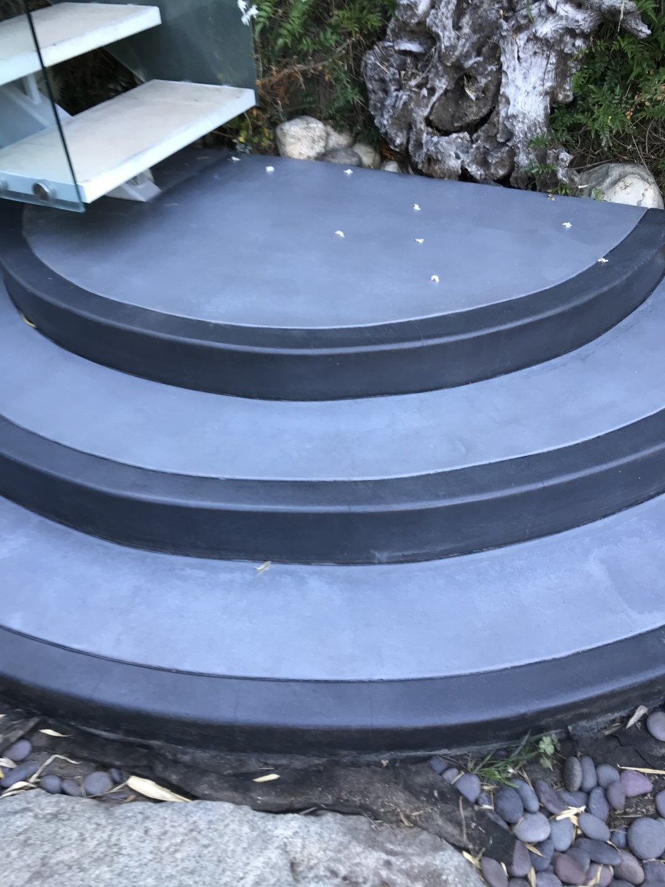 Dye Stained Concrete Steps